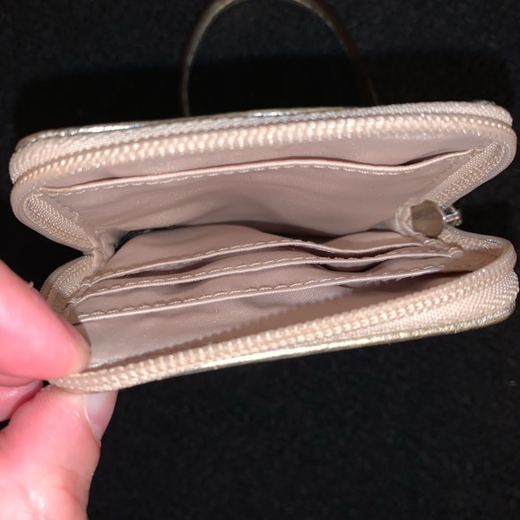 Coach Silver/Gold Wristlet Wallet - Picture 4 of 9